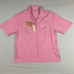 Bench Pink Rayon‎ Camp Collar Shirt XL Lightweight Summer Resort Y2K Streetwear